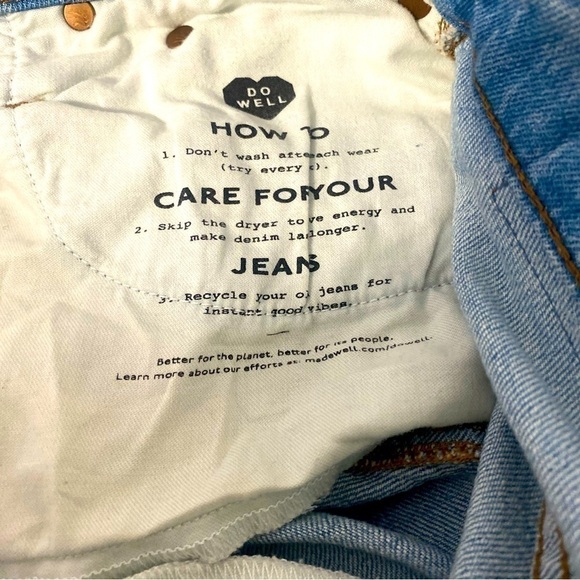 Madewell Jeans Size 26 The High Rise Slim Crop Boyjean Dumas Wash Ripped Edition - Picture 10 of 16